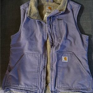 Carhartt Olive Sherpa-Lined Vest